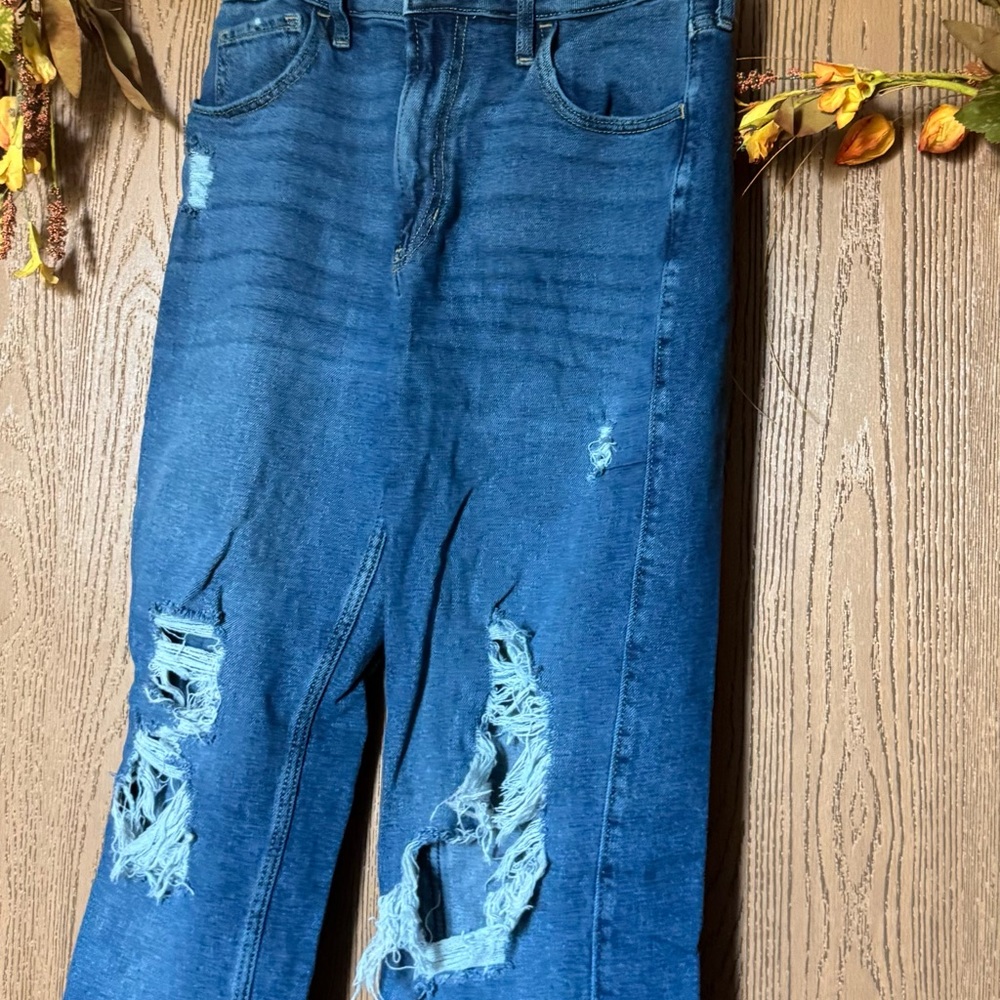 Hollister Blue Distressed Women Jeans